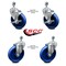 Service Caster 5 Inch Solid Polyurethane Wheel Swivel 1/2 Inch Threaded Stem Caster Brakes, 2PK SCC-TS20S514-SPUS-121315-2-TLB-2 - alternate 3